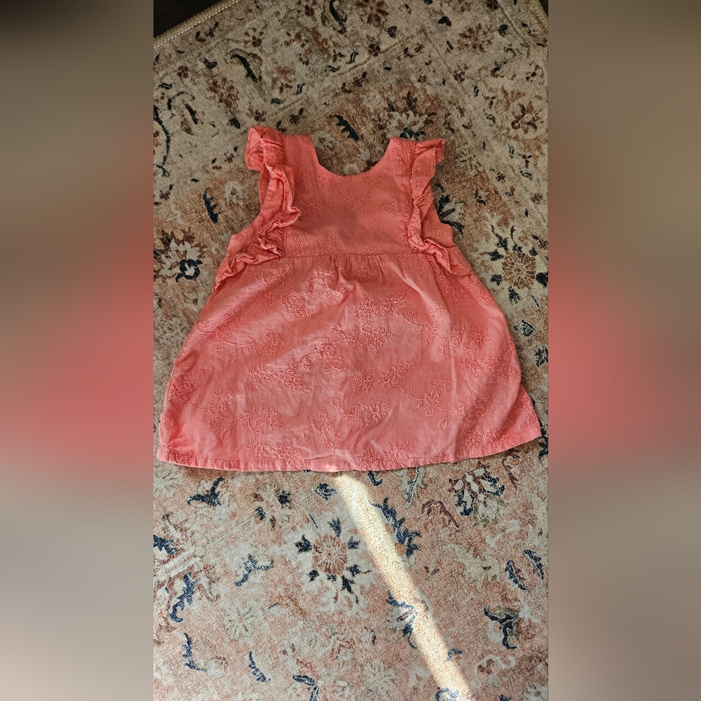 Zara Eyelet Baby Dress 3-6m